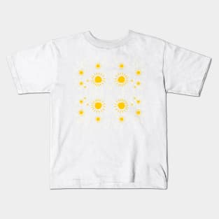 seamless pattern tile with sun vector Kids T-Shirt